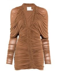 Christopher Esber - Orion Ls Long-Sleeve Mini Dress - Lyst
