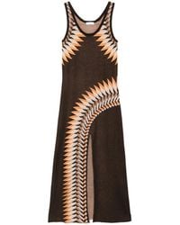 Rabanne - Graphic Print Maxi Dress - Lyst