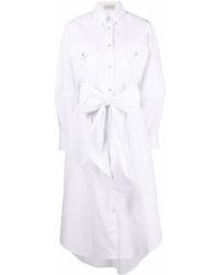 Alexandre Vauthier - Western Poplin Midi Shirt Dress - Lyst