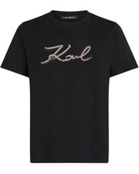 Karl Lagerfeld - Sequin-Embellished T-Shirt - Lyst