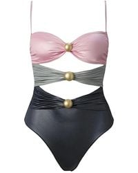 SOFIA ERHAN - Sarah Embellished Cut-Out Swimsuit - Lyst