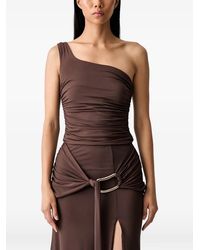 Bardot - Dion One-Shoulder Ruched Top - Lyst