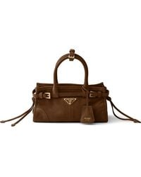 Prada - Bonnie Suede Mini Handbag - Lyst