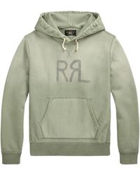 RRL - Logo-Print Hoodie - Lyst