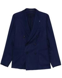 Tagliatore - Double-Breasted Patch-Pockets Blazer - Lyst