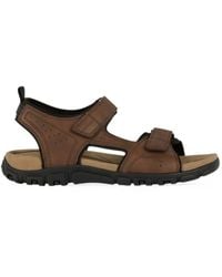 Geox - Strada Perforated Touch-Strap Sandals - Lyst