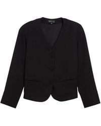 agnès b. - Collarless Button-Up Jacket - Lyst
