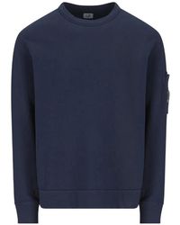 C.P. Company - Crewneck Sweatshirt With Pocket And Magnifying Glass - Lyst