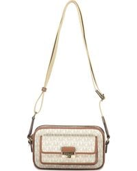 Michael Kors - Bradshaw Monogram Flap-Pocket Shoulder Bag - Lyst