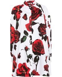 Alexander McQueen - Tudor Rose Mini Shirt Dress - Lyst