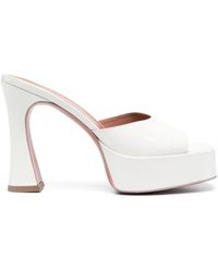 Giuliano Galiano - Charlie 125mm Patent-leather Mules - Lyst