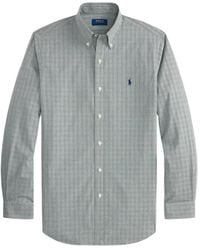 Polo Ralph Lauren - Check-Print Logo-Embroidered Shirt - Lyst