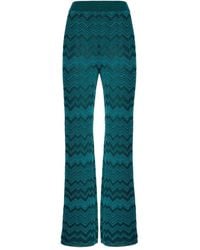Missoni - Chevron-Pattern Knit Trousers - Lyst