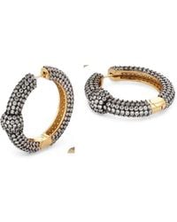 Poche Paris - Harmony Crystal Hoop Earrings - Lyst