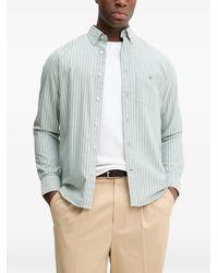 GANT - Camisa Con Bolsillo De Parche A Rayas - Lyst