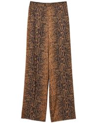Twinset - Pantalon Ample À Imprimé Peau De Python - Lyst