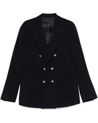Eleventy - Double-Breasted Blazer - Lyst