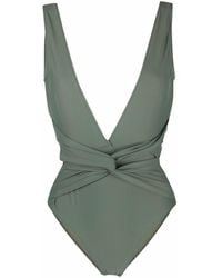 Noire Swimwear - Bañador con cuello en V - Lyst