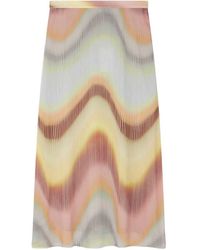 Paul Smith - Jupe Mi-Longue À Motif Ondulé - Lyst
