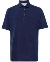 Brunello Cucinelli - Short-sleeve Cotton Polo Shirt - Lyst
