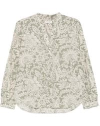 Marc O' Polo - Blouse Fleurie À Manches Longues - Lyst