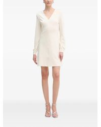 Guess - Evelina V-Neck Long-Sleeve Mini Dress - Lyst
