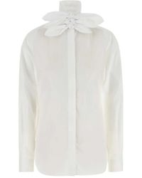 Moschino - Bow-Detail Cotton Shirt - Lyst