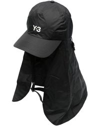 Y-3 - Bestickte Mütze mit Nackenschutz - Lyst