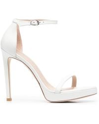 Stuart Weitzman - 137Mm Stiletto Leather Sandals - Lyst