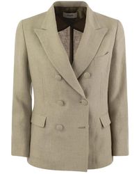 SAULINA - Anna Double-Breasted Blazer - Lyst
