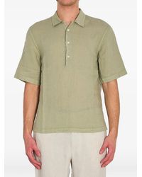 Barena - Linen Polo Shirt - Lyst