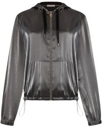 Liu Jo - Laminated Hooded Jacket - Lyst
