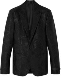 Versace - Blazer Con Motivo Barocco Jacquard - Lyst