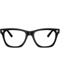 Versace - Brille Mit Eckigem Gestell - Lyst