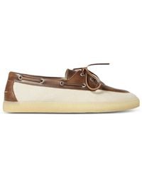 COPENHAGEN - Leather-Trim Boat Shoes - Lyst