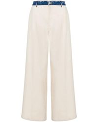 Moschino - Wide-Leg Trousers - Lyst