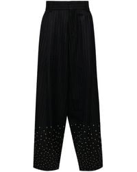 Kolor - Wollen Broek Verfraaid Met Studs - Lyst