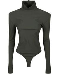 IRO - Body Con Hombros Acolchados Y Cuello Alto - Lyst