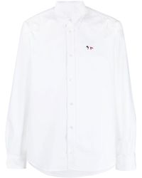 Maison Kitsuné - Fox-patch Cotton Shirt - Lyst