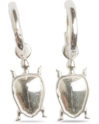 Natia X Lako - Tiny Turtle Hoop Earrings - Lyst
