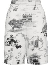 Thom Browne - Hector Toile Bermuda Shorts - Lyst