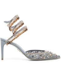 Rene Caovilla - Escarpins À Ornements De Cristaux Christy 100 Mm - Lyst