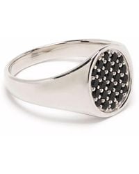 Tom Wood - Mini Oval Spinel Signet Ring - Lyst