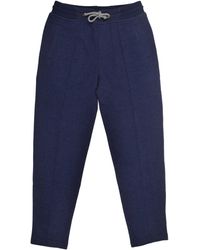 Brunello Cucinelli - Pantalones con cinturilla elástica - Lyst