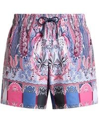 Etro - Short De Bain À Imprimé Cachemire - Lyst