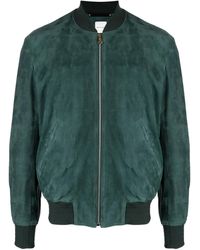 Paul Smith - Veste Bomber En Cuir À Fermeture Zippée - Lyst