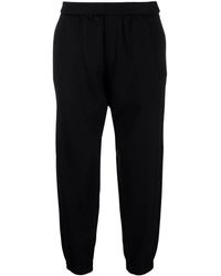 Emporio Armani - Elasticated-waist Tapered Trousers - Lyst