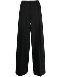 ARMARIUM - Concealed-Front Wool Palazzo Pant - Lyst