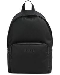 BOSS - Logo-Patch Zip-Around Backpack - Lyst