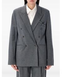 THE GARMENT - Double-breasted Bow-detail Blazer - Lyst